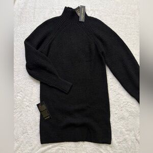 bebe x Ciara Oversized Black Sweater Dress